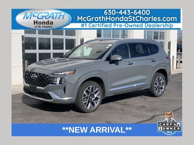Hampton Gray 2021 Hyundai Santa Fe Ultimate Calligraphy AWD SUV / Crossover Automatic