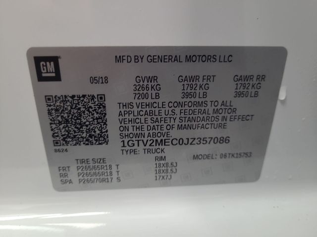 2018 – GMC – Sierra 1500