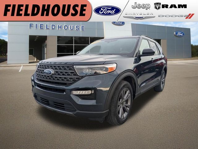 Stone Blue Metallic 2023 Ford Explorer SUV / Crossover All-Wheel Drive Automatic