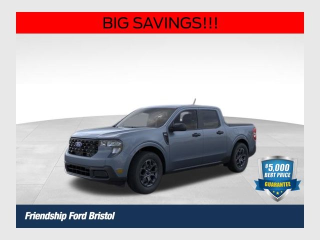 Blue (Azure Gray Metallic Tri-Coat) 2025 Ford Maverick XLT SuperCrew FWD Pickup Truck Front-Wheel Drive Continuously Variable Transmission