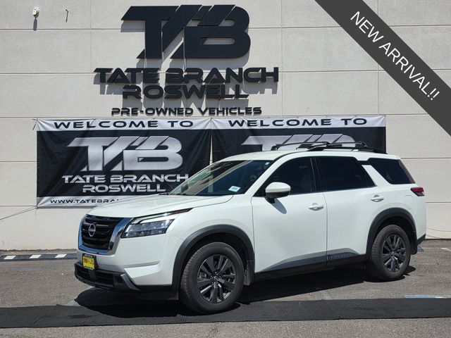 Pearl White 2022 Nissan Pathfinder SUV / Crossover Front-Wheel Drive 9-Speed Automatic