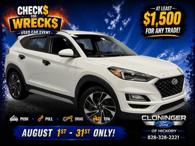 Cream White 2020 Hyundai Tucson SUV / Crossover All-Wheel Drive 6-Speed Automatic