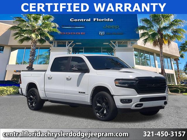 Bright White Clearcoat 2021 RAM 1500 Limited Crew Cab RWD Pickup Truck 4X2 8-Speed Automatic
