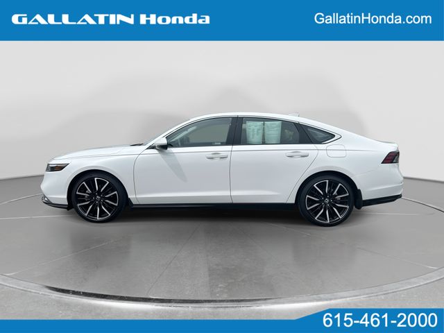 Platinum White Pearl 2024 Honda Accord Hybrid Touring FWD Sedan Front-Wheel Drive Continuously Variable Transmission