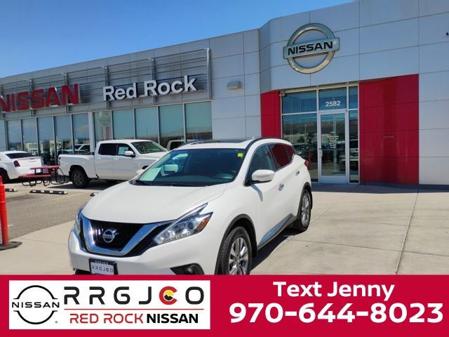 Pearl White 2015 Nissan Murano SV AWD SUV / Crossover All-Wheel Drive Continuously Variable Transmission
