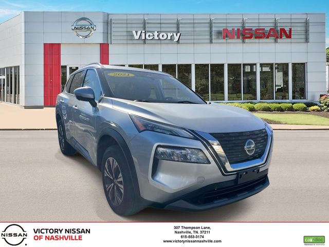 Brilliant Silver Metallic 2021 Nissan Rogue SUV / Crossover All-Wheel Drive Continuously Variable Transmission