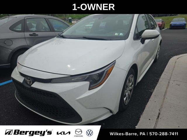 Super White 2021 Toyota Corolla Sedan Front-Wheel Drive Continuously Variable Transmission