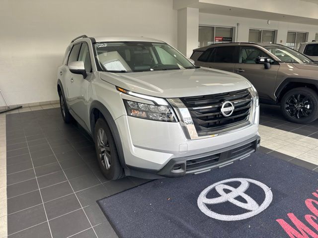 2025 Nissan Pathfinder SV Silver at South Houston Nissan