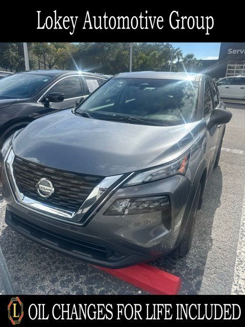 Gray (Gun Metallic) 2021 Nissan Rogue SUV / Crossover Front-Wheel Drive Continuously Variable Transmission