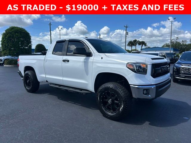 Magnetic Gray Metallic 2015 Toyota Tundra SR Double Cab 4.6L Pickup Truck 4X2 6-Speed Automatic Overdrive