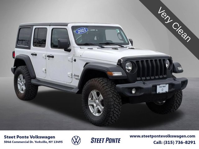 Bright White Clearcoat 2021 Jeep Wrangler SUV / Crossover Four-Wheel Drive 8-Speed Automatic