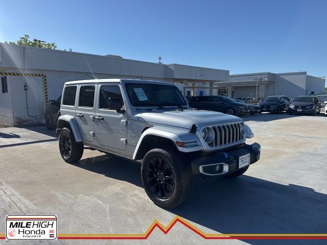 Silver Zynith Clearcoat 2024 Jeep Wrangler 4xe Sahara 4WD SUV / Crossover Four-Wheel Drive 8-Speed Automatic