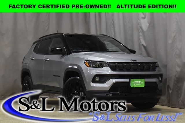 Billet Silver Metallic Clearcoat 2022 Jeep Compass Altitude 4WD SUV / Crossover Four-Wheel Drive 9-Speed Automatic