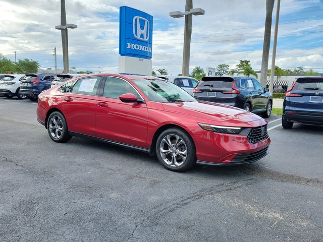 Radiant Red Metallic 2024 Honda Accord EX FWD Sedan Front-Wheel Drive Continuously Variable Transmission