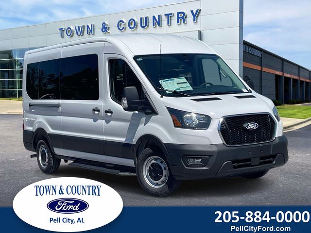 Oxford White 2026 Ford Transit Passenger 350 XL Medium Roof LB RWD Van Rear-Wheel Drive