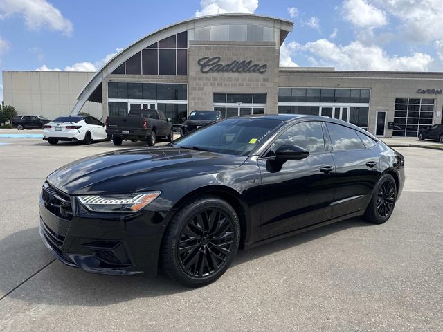 Black Metallic 2019 Audi A7 quattro Premium Plus 55 TFSI Sedan All-Wheel Drive 7-Speed Automatic