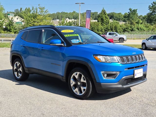 Laser Blue Pearlcoat 2018 Jeep Compass SUV / Crossover Four-Wheel Drive 9-Speed Automatic