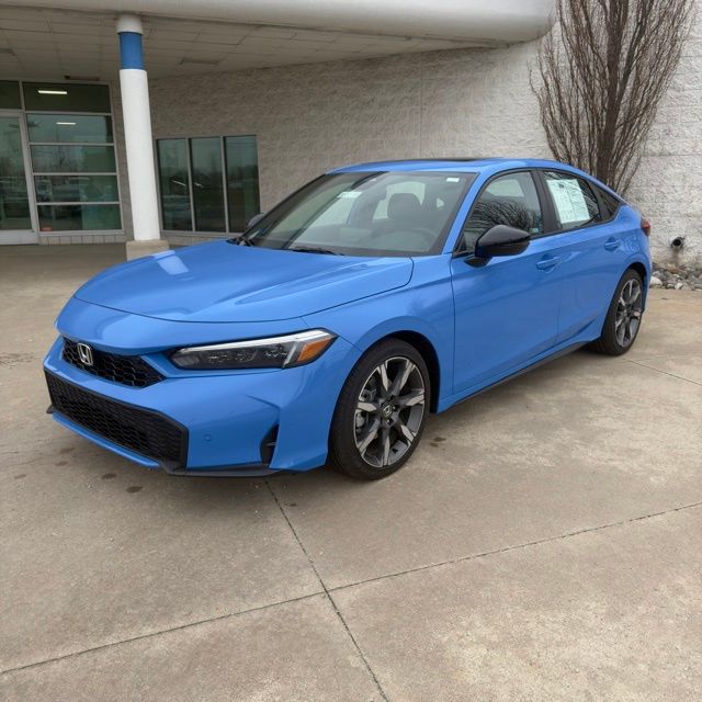 Boost Blue Pearl 2026 Honda Civic Hybrid Sport Touring Hatchback FWD Hatchback Front-Wheel Drive Continuously Variable Transmission