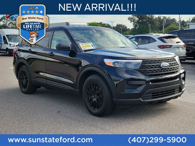 Black Metallic 2021 Ford Explorer SUV / Crossover Rear-Wheel Drive Automatic