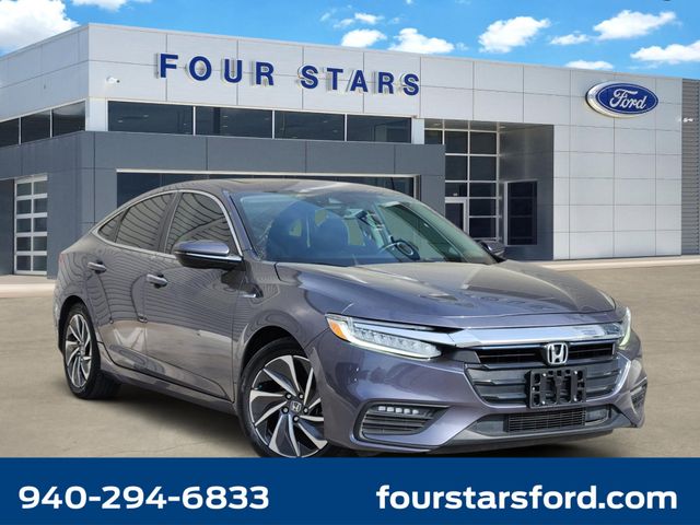Platinum White Pearl 2022 Honda Insight Touring FWD Sedan Front-Wheel Drive Continuously Variable Transmission