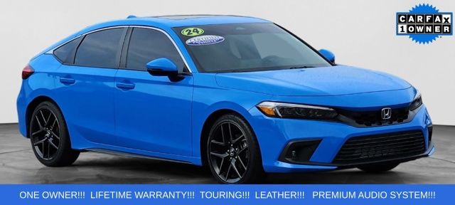 Blue 2024 Honda Civic Hatchback Hatchback Front-Wheel Drive Continuously Variable Transmission