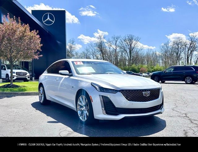 Crystal White Tricoat 2022 Cadillac CT5 Premium Luxury AWD Sedan All-Wheel Drive Automatic