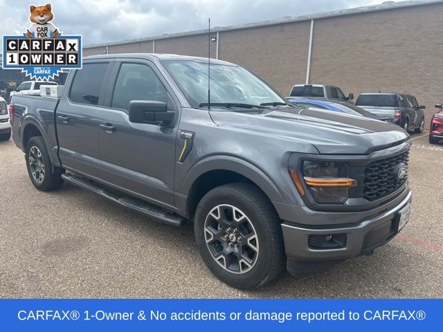 Carbonized Gray Metallic 2024 Ford F-150 STX SuperCrew 4WD Pickup Truck Four-Wheel Drive Automatic
