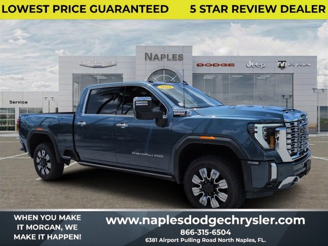 Downpour Metallic 2024 GMC Sierra 2500HD Pickup Truck Four-Wheel Drive Automatic