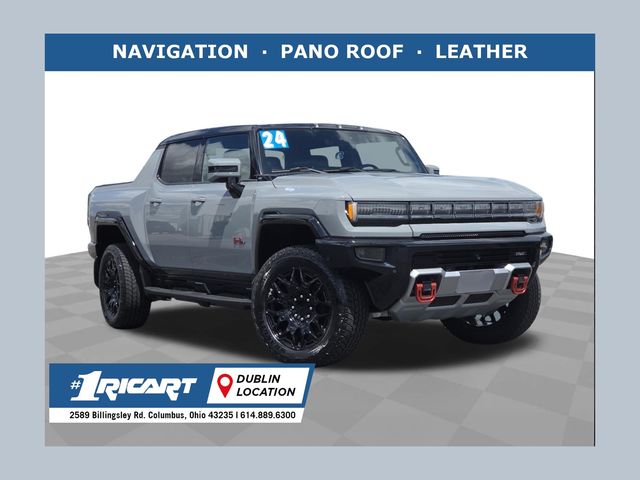 Meteorite Metallic (Gray) 2024 GMC Hummer EV Pickup 2X Crew Cab AWD Pickup Truck All-Wheel Drive 1-Speed Automatic