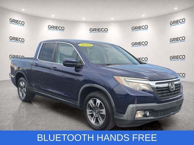 Black (Obsidian Blue Pearl) 2018 Honda Ridgeline Pickup Truck Front-Wheel Drive 6-Speed Automatic