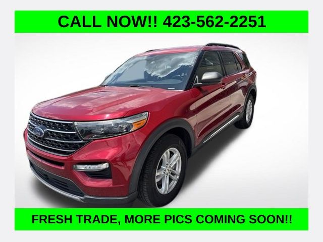 Red Metallic 2020 Ford Explorer SUV / Crossover All-Wheel Drive Automatic