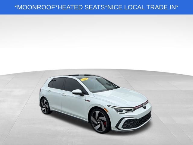 White Pearl 2022 Volkswagen Golf GTI 2.0T SE FWD Hatchback Front-Wheel Drive 6-Speed Manual