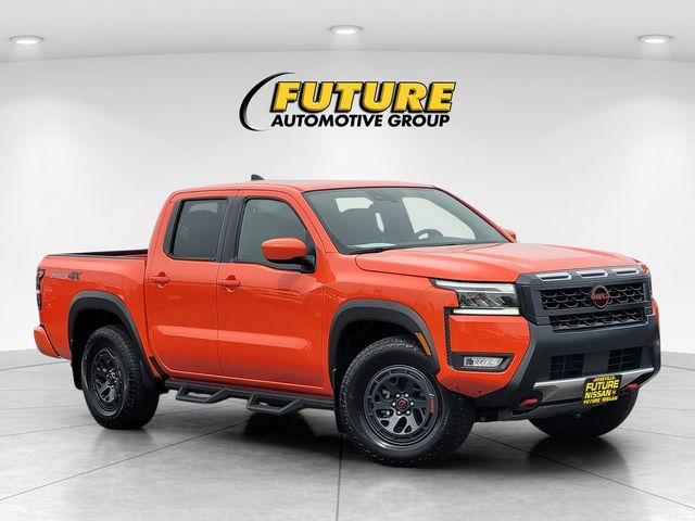Afterburn Orange 2025 Nissan Frontier PRO-4X Crew Cab 4WD Pickup Truck Four-Wheel Drive 9-Speed Automatic Overdrive