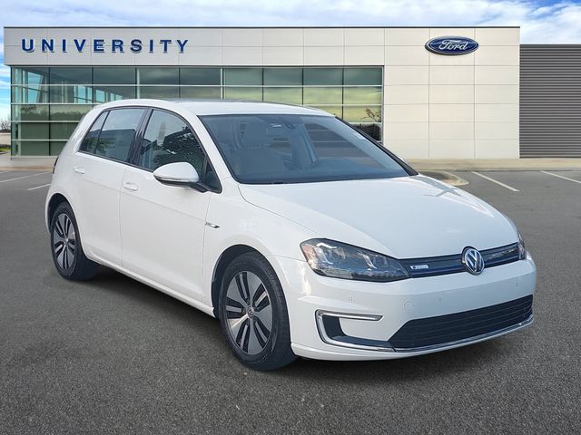 Pure White 2015 Volkswagen e-Golf Hatchback Front-Wheel Drive Automatic