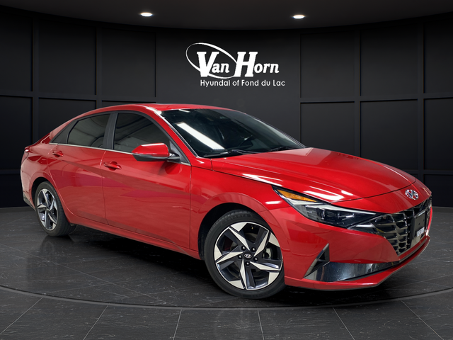 Calypso Red 2023 Hyundai Elantra Sedan Front-Wheel Drive Continuously Variable Transmission
