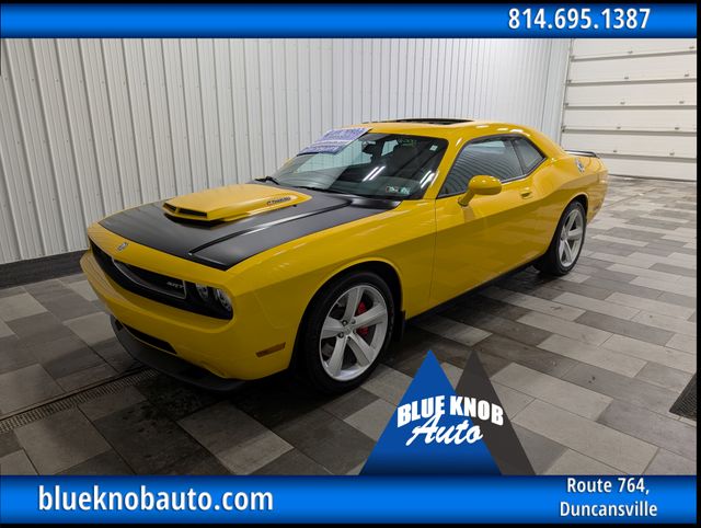 Detonator Yellow Clearcoat 2010 Dodge Challenger SRT8 RWD Coupe Rear-Wheel Drive 6-Speed Manual
