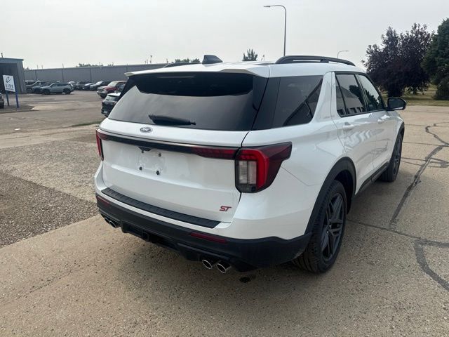 2025 Star White Metallic Tri-Coat Ford Explorer ST 4X4 SUV