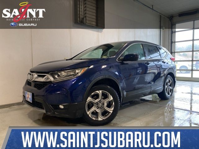 Blue 2017 Honda CR-V EX-L AWD SUV / Crossover All-Wheel Drive Continuously Variable Transmission