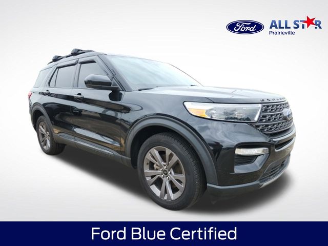 Black Metallic 2022 Ford Explorer SUV / Crossover All-Wheel Drive Automatic