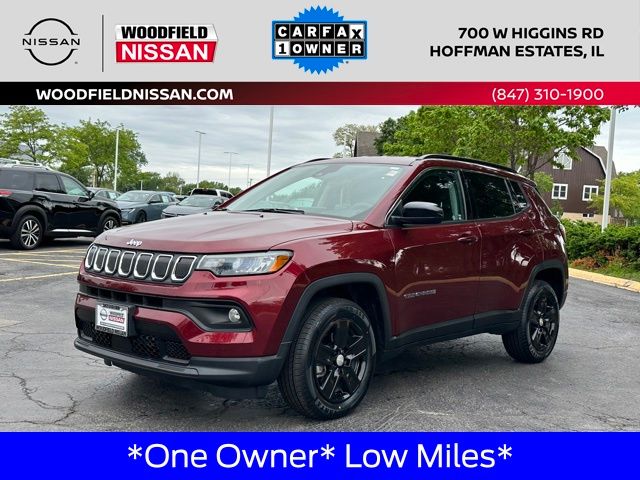 Velvet Red Pearlcoat 2022 Jeep Compass SUV / Crossover Four-Wheel Drive 9-Speed Automatic