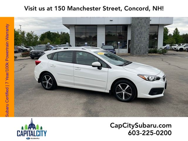 Crystal White Pearl 2022 Subaru Impreza Premium Wagon AWD Wagon All-Wheel Drive Continuously Variable Transmission