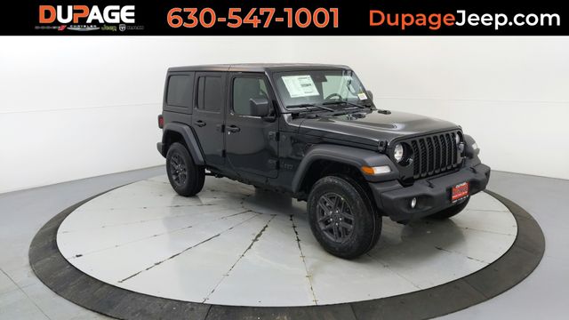 Black Clearcoat 2024 Jeep Wrangler SUV / Crossover Four-Wheel Drive 8-Speed Automatic