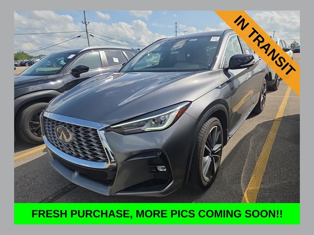 Gray (Graphite Shadow) 2025 INFINITI QX55 Luxe AWD SUV / Crossover All-Wheel Drive Continuously Variable Transmission