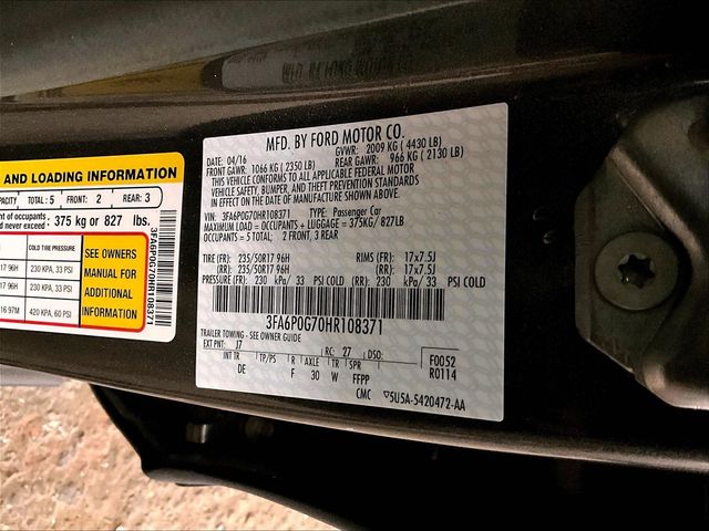 2017 Ford Fusion S Gray at Phil Fitts Ford