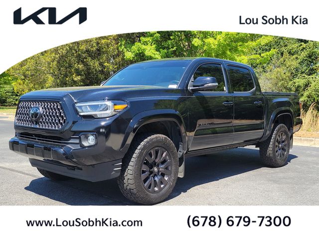 Midnight Black Metallic 2021 Toyota Tacoma Limited Double Cab 4WD Pickup Truck Four-Wheel Drive 6-Speed Automatic