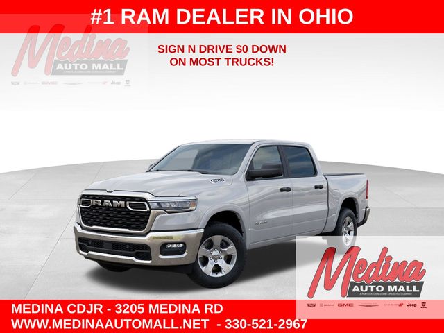 Bright White Clearcoat 2026 RAM 1500 Pickup Truck Four-Wheel Drive 8-Speed Automatic