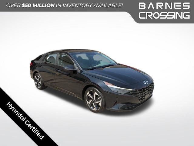 Onyx Black 2023 Hyundai Elantra SEL FWD Sedan Front-Wheel Drive Continuously Variable Transmission