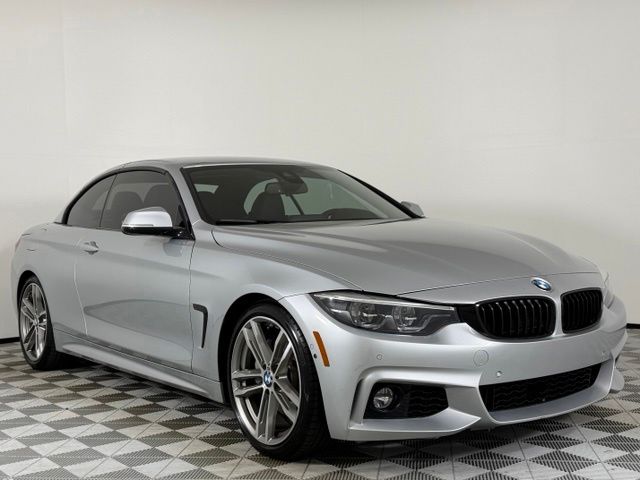 Glacier Silver Metallic 2018 BMW 4 Series Convertible Rear-Wheel Drive 8-Speed Automatic