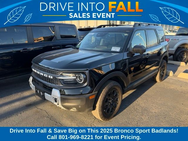 Shadow Black 2025 Ford Bronco Sport SUV / Crossover All-Wheel Drive 8-Speed Automatic