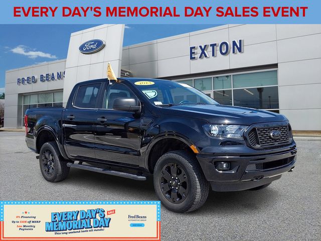 Shadow Black 2023 Ford Ranger XLT SuperCrew 4WD Pickup Truck Four-Wheel Drive Automatic
